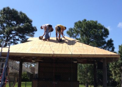 Install of CDX 4ply plywood before reroof