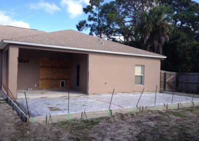 Addition concrete slab prep