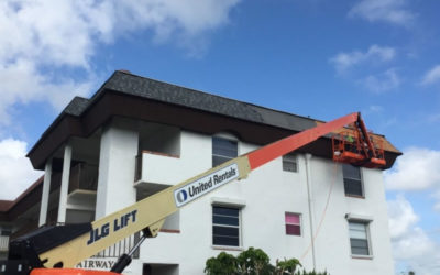 Three Story Roof Replaced