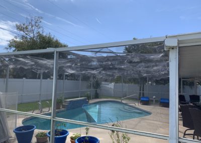 Pool Cage Hail Damage