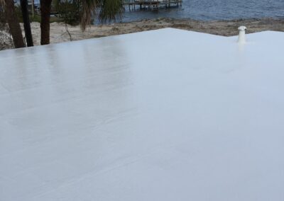 Residential Flat Roof Coated in Melbourne, Florida 32934