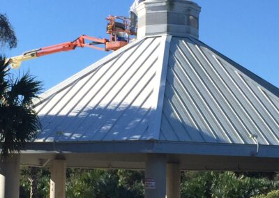 Waterproofing Pavilion Roof With A Lift in Indian Harbour Beach, Florida 32937