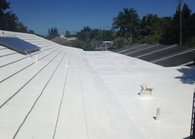 Tile Roof With Flat White Coat in Indialantic, Florida 32903