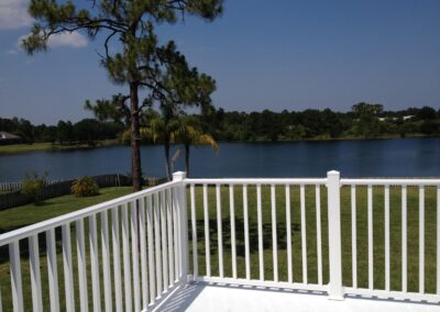 Balcony Roof Coated with Installing Railings in Palm Bay, Florida 32905
