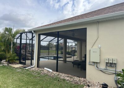 Before starting enclosed back porch