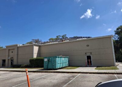 Area roped off from pediatrics clients