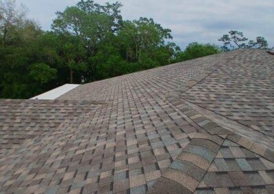 Finished shingle roof