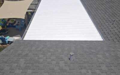 Leaking Aluminum Porch Now Beautiful White