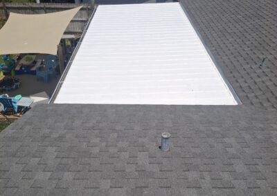 After Coating Aluminum Roof