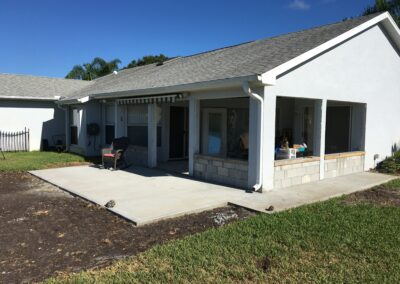 Block on New Back Porch