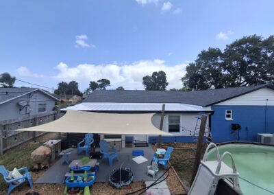 Leaking Aluminum Porch Now Beautiful White