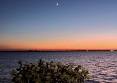 Cresent Moon at setting of the Sun