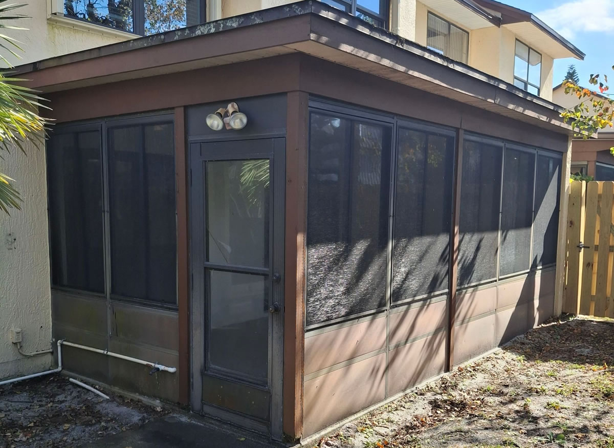 Porch Remodel Before
