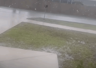 Large Hail Blast Palm Bay, Fl
