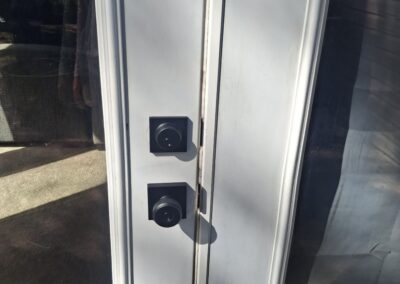 French Door Locked Installed