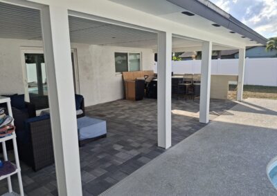 Wrapped Post and Beams on Porch Extension