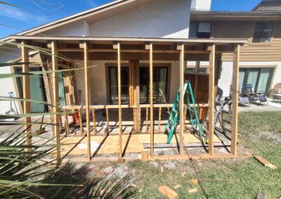 Plywood on Ground to Protect Drain In Rock