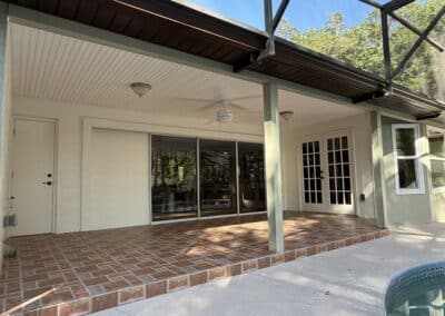 Back Porch Ceiling With Vinyl Soffit