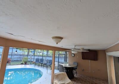 Before Photo of Porch Ceiling Replaced