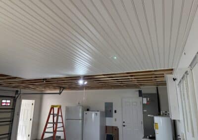 Installing Vinyl in Garage Ceiling